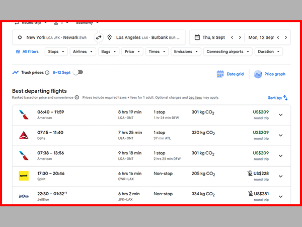 Google Flights - Find Cheapest Flights, Compare Ticket Price